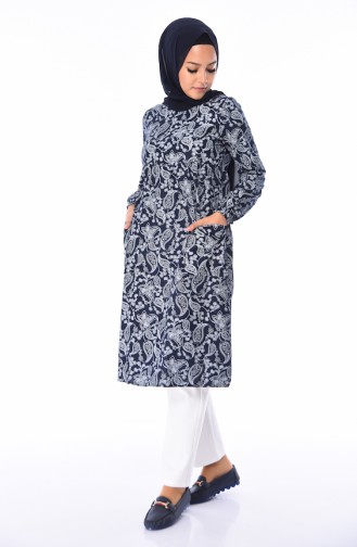 Navy Blue Tuniek 1216-01