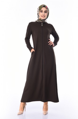 Dunkel Khaki Abayas 99140-15