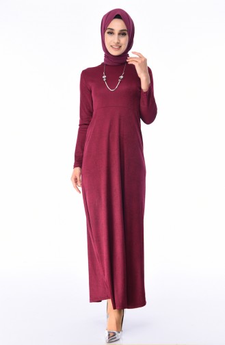 Plum Hijab Dress 2064-02