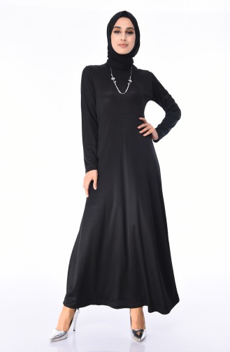 Black Hijab Dress 2064-04