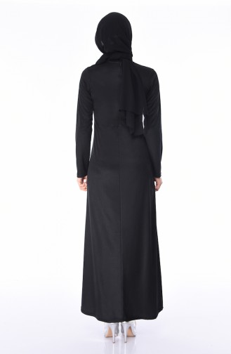 Black Hijab Dress 2064-04