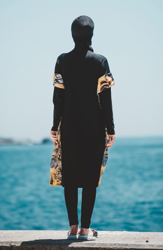 Black Swimsuit Hijab 1002-01