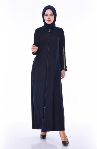 Navy Blue Abaya 0099-02