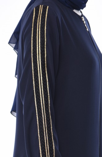 Navy Blue Abaya 0099-02