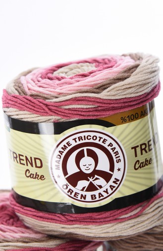 Ören Bayan Trend Cake Fil à tricoter 3025-632 Rose Vison 3025-632