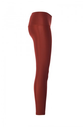 Leggings mit hoher Taille 59095 Ziegelrot 59095