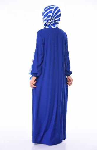 Saxe Hijab Dress 1195-10