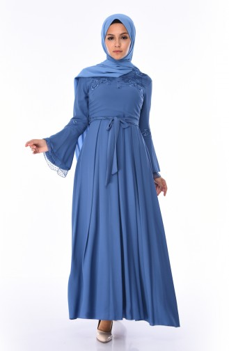 Indigo Hijab Dress 8Y3834700-01