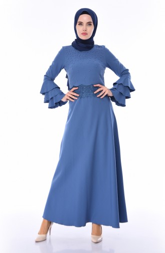 Indigo Hijab Dress 8Y3837000-01
