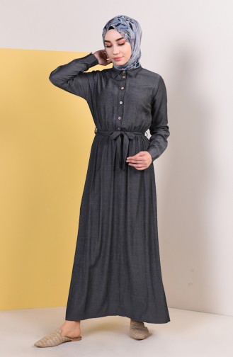 Black Hijab Dress 0688-01