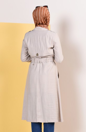 Beige Trench Coats Models 6826-04