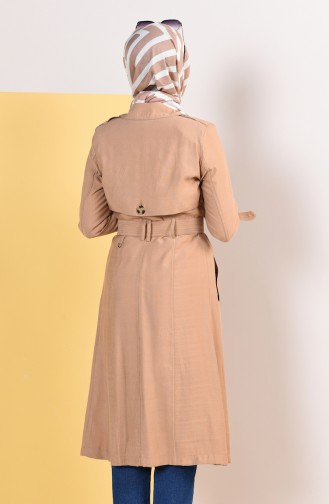 Trench Coat a Ceinture 6826-05 Camel 6826-05