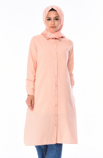 Yırtmaçlı Tunik 8209-16 Somon