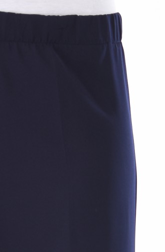 Pantalon Large élastique 0892-02 Bleu Marine 0892-02