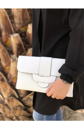 Sac Clutch Pour Femme HZR14-05 Blanc 14-05