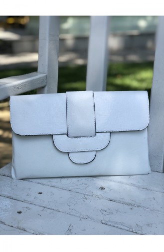 White Portfolio Hand Bag 14-05