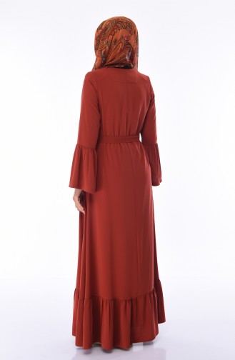 Brick Red Abaya 6011-07