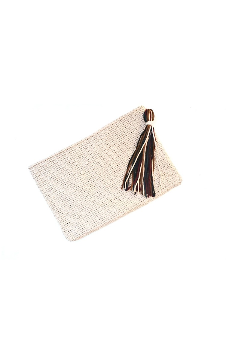 Cream Portfolio Hand Bag 5002 011 Sefamerve