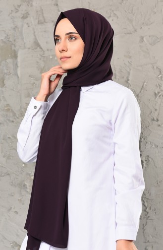 Luxury Crepe Shawl 50051-25 Plum 25