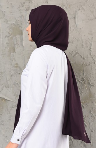 Luxury Crepe Shawl 50051-25 Plum 25