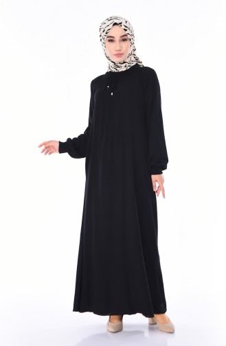 Robe Hijab Noir 0071-03