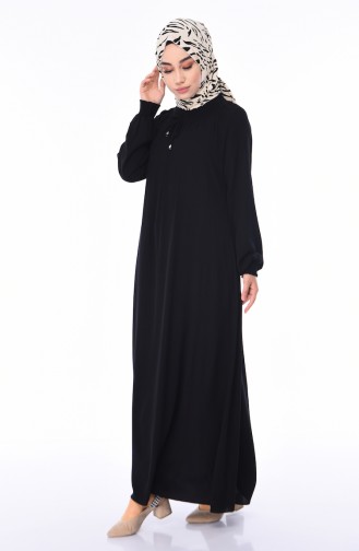 Robe Hijab Noir 0071-03