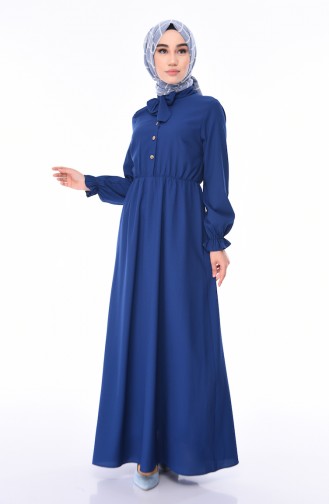 Indigo Hijab Dress 1027-06