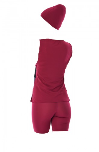 Maillot de Bain Hijab Cerise 266-02