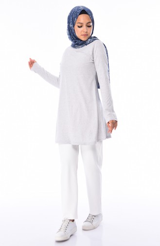 Basic Tunik 2710A-01 Açık Gri