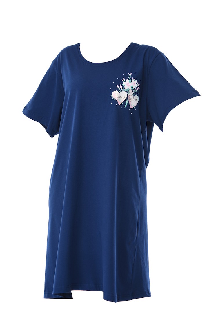 Pamuklu Sifir Kol Tunik Somon