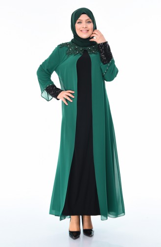 Emerald İslamitische Avondjurk 6055-02