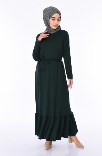 فستان أخضر زمردي 2242-06