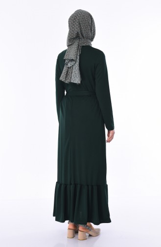 Emerald Green Hijab Dress 2242-06