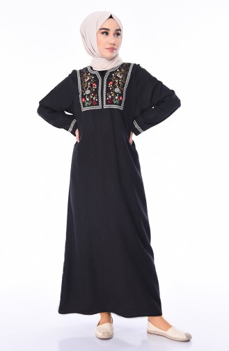 Black İslamitische Jurk 6000-01