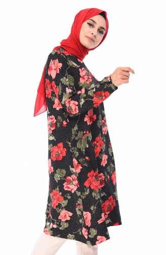 Tunique a Motifs 5264A-01 Noir 5264A-01