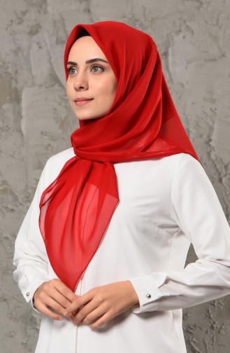 Chiffon Kopftuch 13031-02 Rot 13031-02