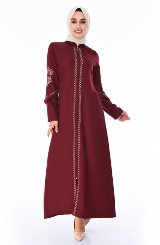 Abaya Bordée 61280-04 Bordeaux 61280-04