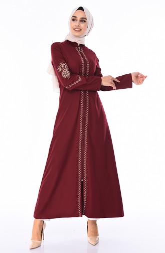 Claret red Abaya 61280-04