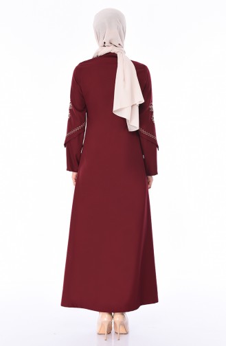 Claret red Abaya 61280-04