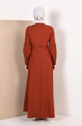 Brick Red Abaya 9094-01