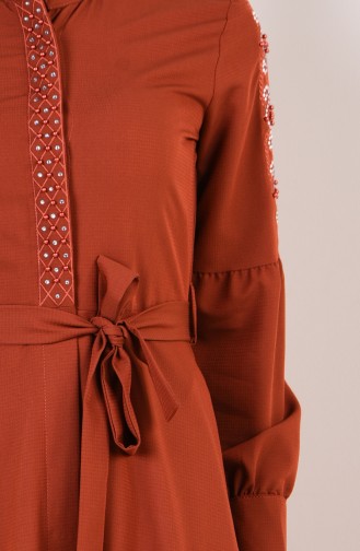 Brick Red Abaya 9094-01