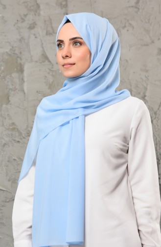 Chiffon Schal 13001-31 Babyblau 13001-31