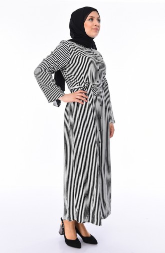Schwarz Hijab Kleider 0040-01