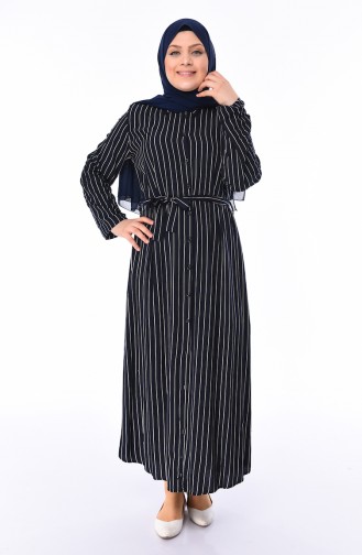 Robe Hijab Bleu Marine 0040A-01
