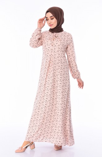Powder Hijab Dress 4522C-01