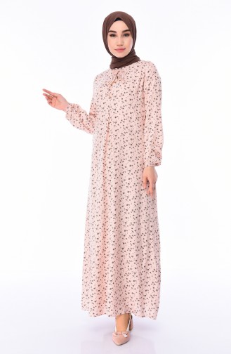 Powder Hijab Dress 4522C-01