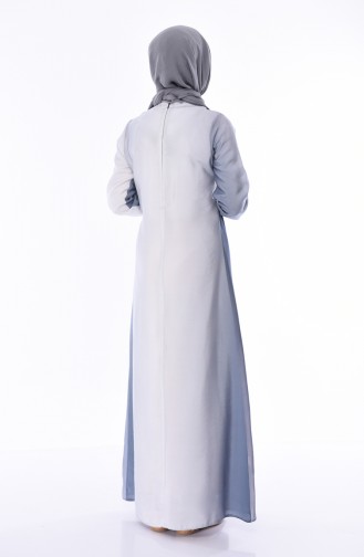 Gray Hijab Dress 4522J-01