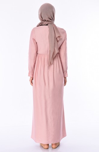 Powder Hijab Dress 1029-01