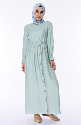 Mint Green Hijab Dress 1029-02