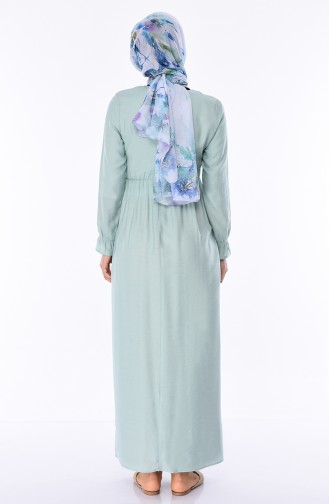 Mint Green Hijab Dress 1029-02